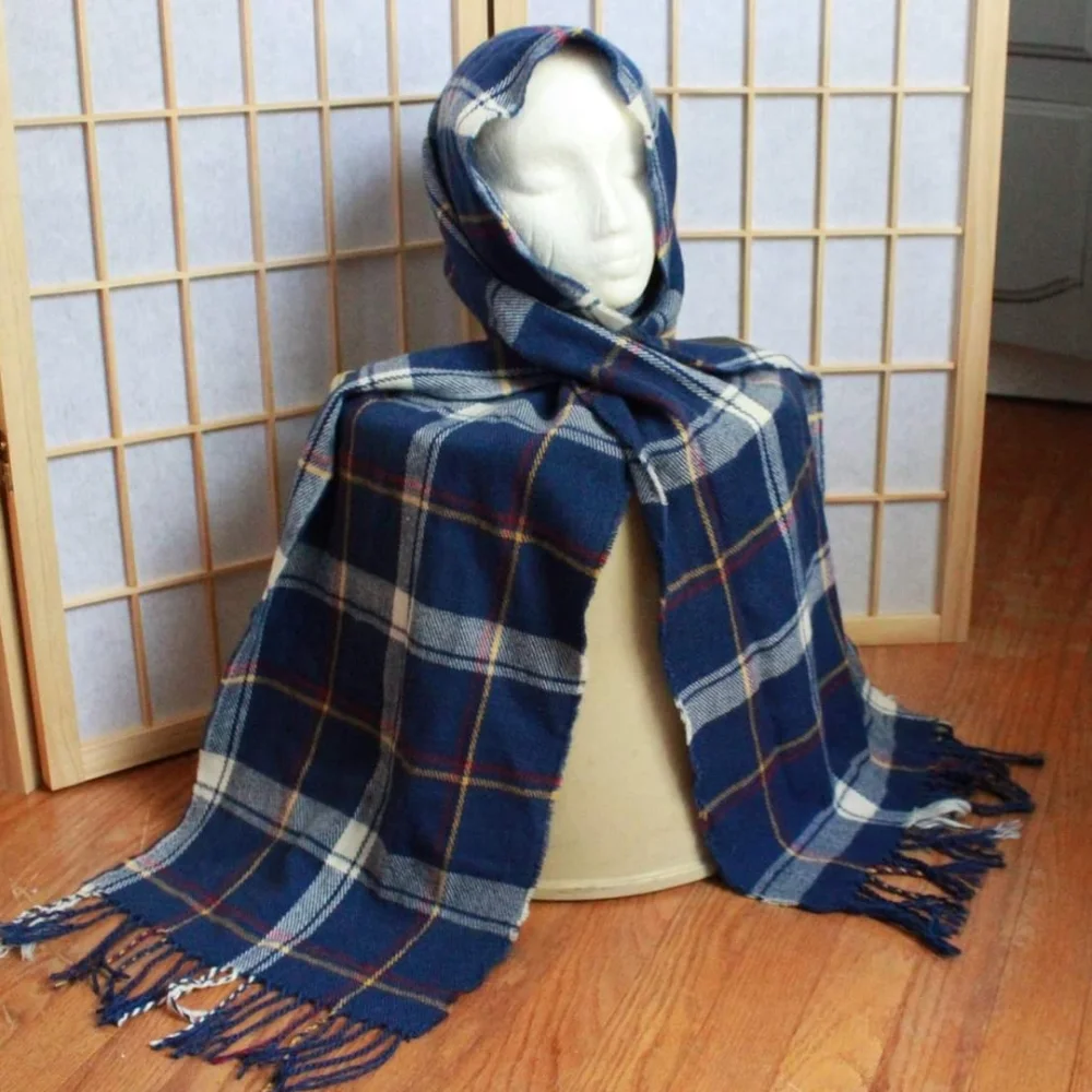 Unknown Brand Plaid Print Unisex Scarf